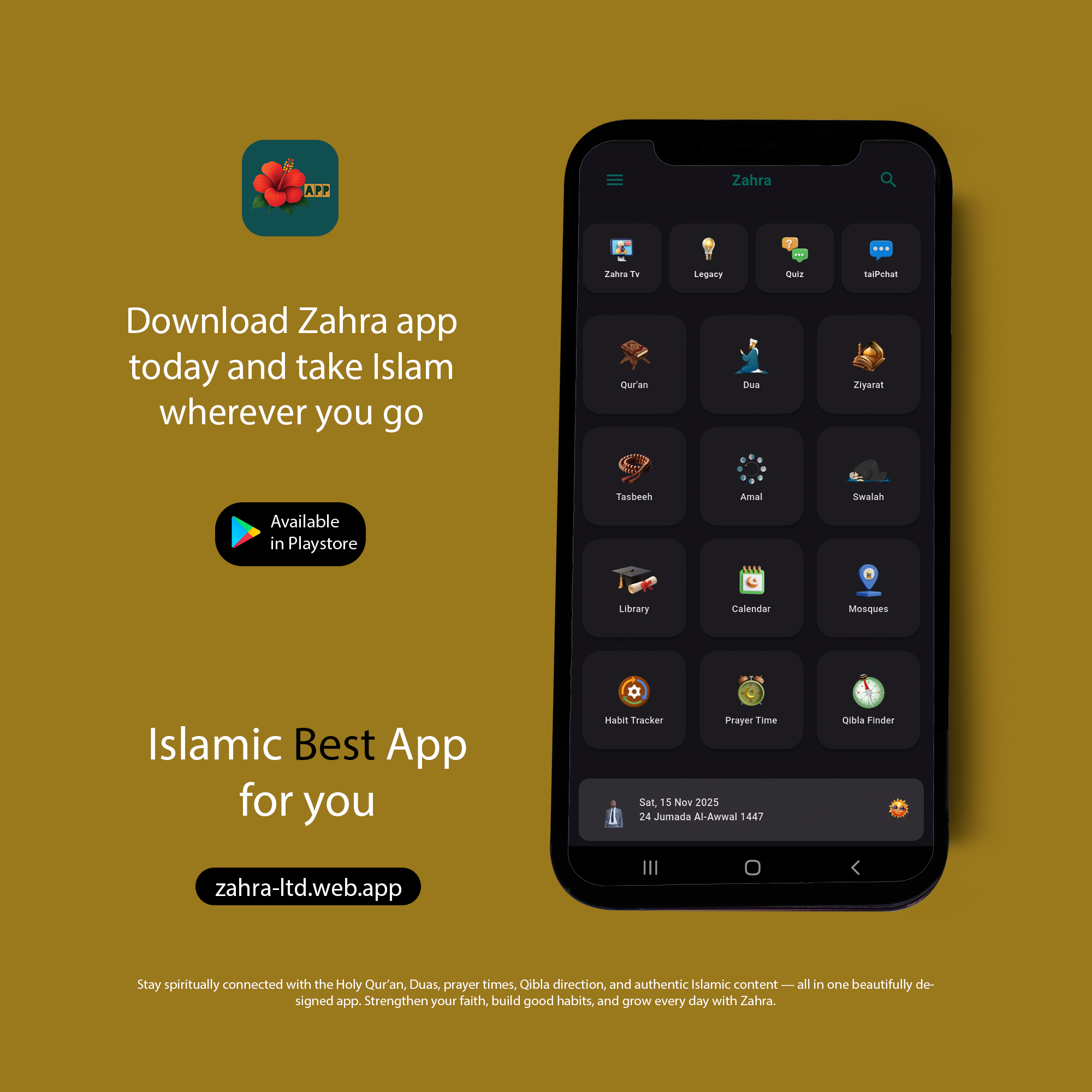 Zahra App Home