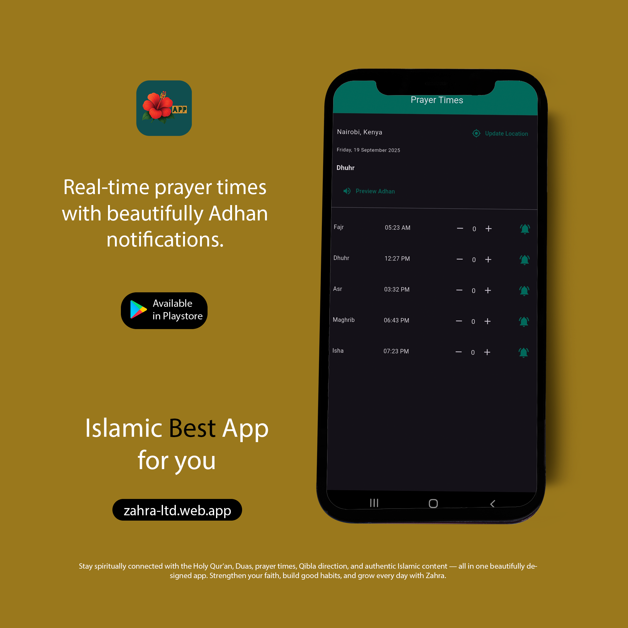 Prayer Times & Adhan