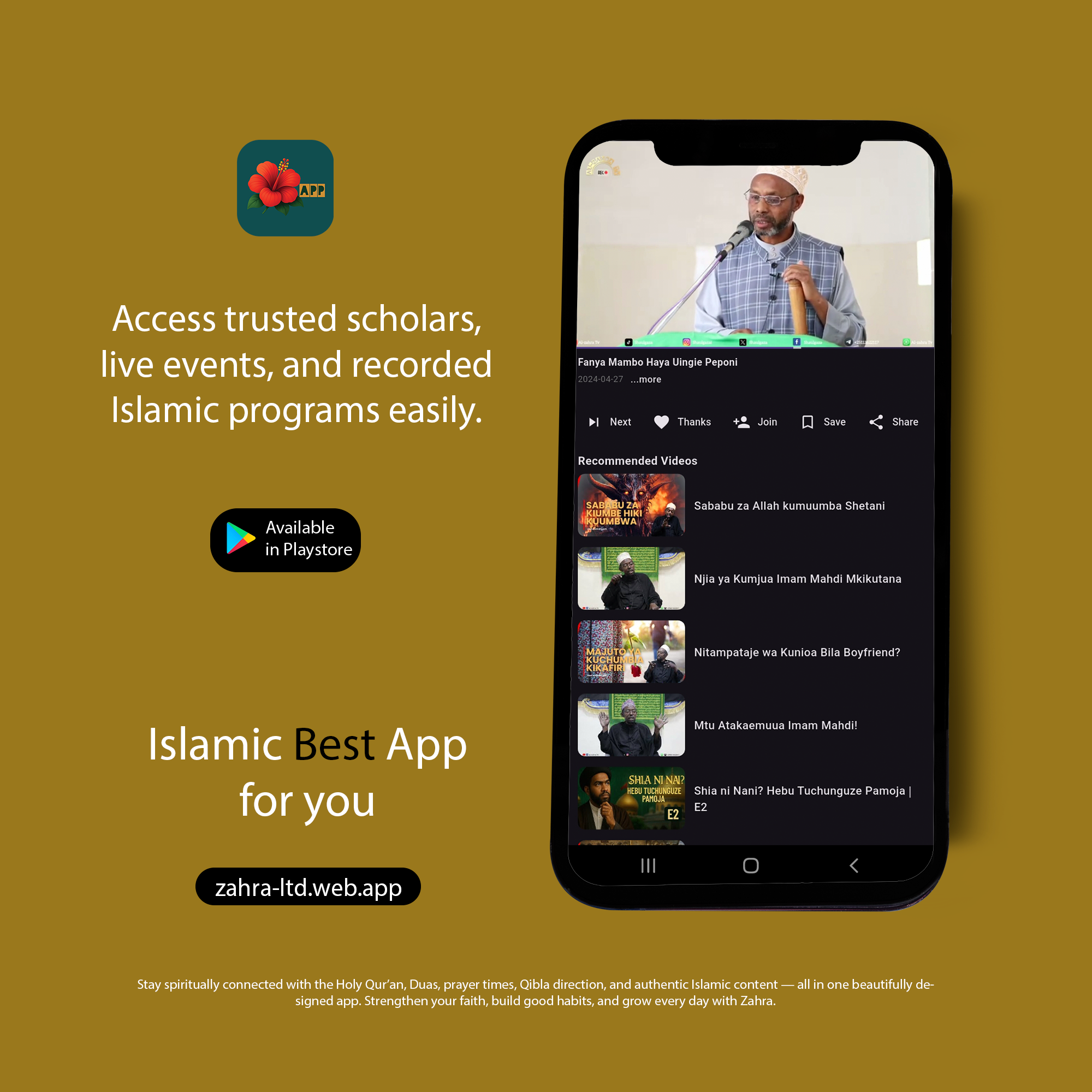 Zahra TV Streaming